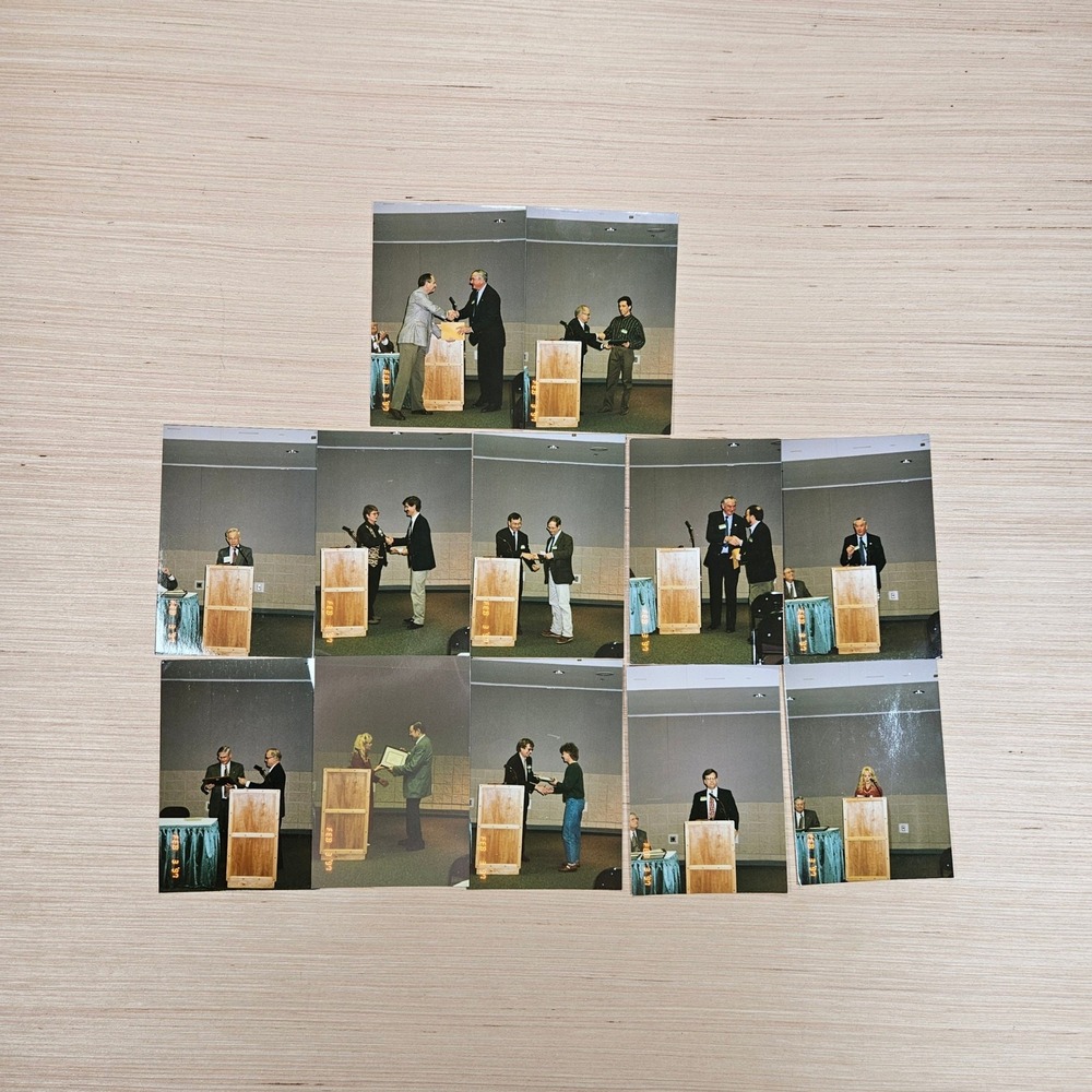Vintage Photo Lot of 12 Kodak Multi Color 1997 Award Ceremony Snapshot 6x4 Retro